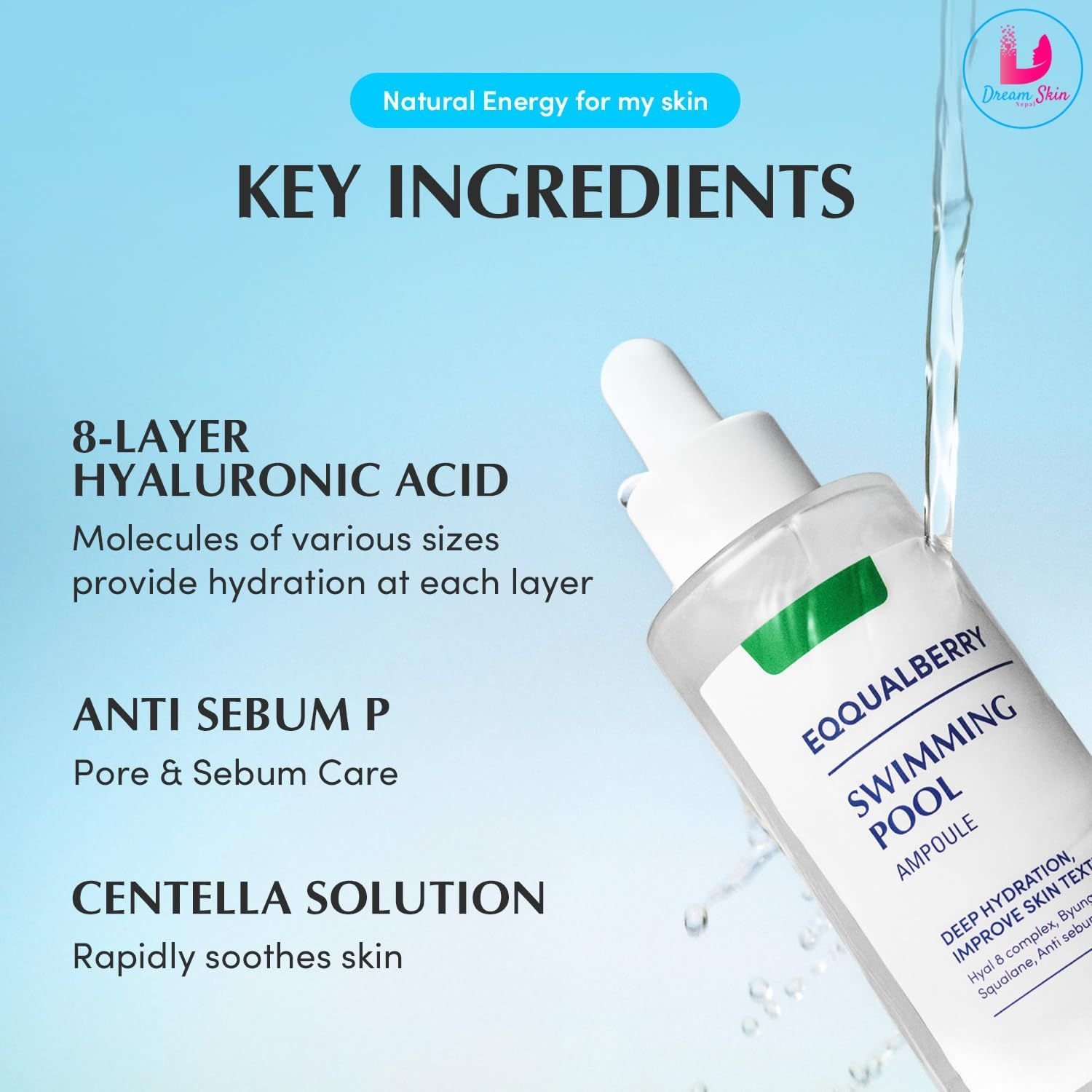 EQQUALBERRY SWIMMING POOL AMPOULE 50ML - Image 2