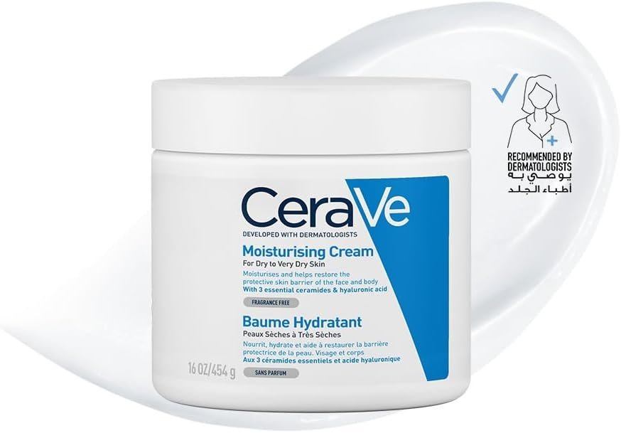Cerave Moisturizing Cream for Dry Skin with Hyaluronic Acid 454G