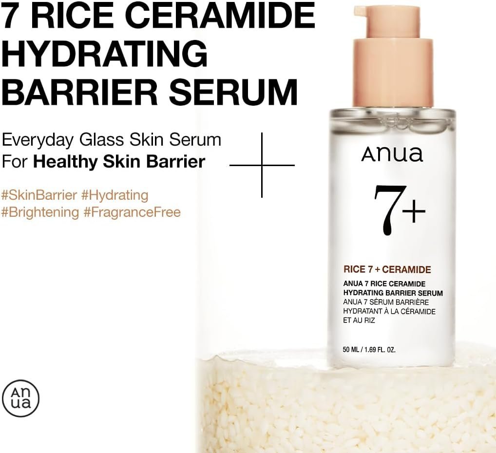 ANUA 7 RICE CERAMIDE HYDRATING BARRIER SERUM 50ML - Image 3