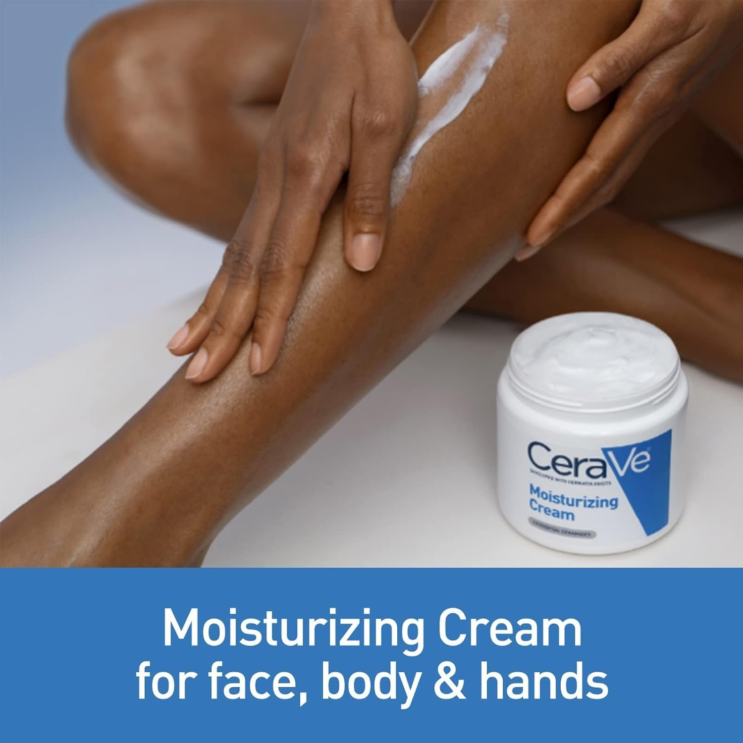 Cerave Moisturizing Cream for Dry Skin with Hyaluronic Acid 454G - Image 3