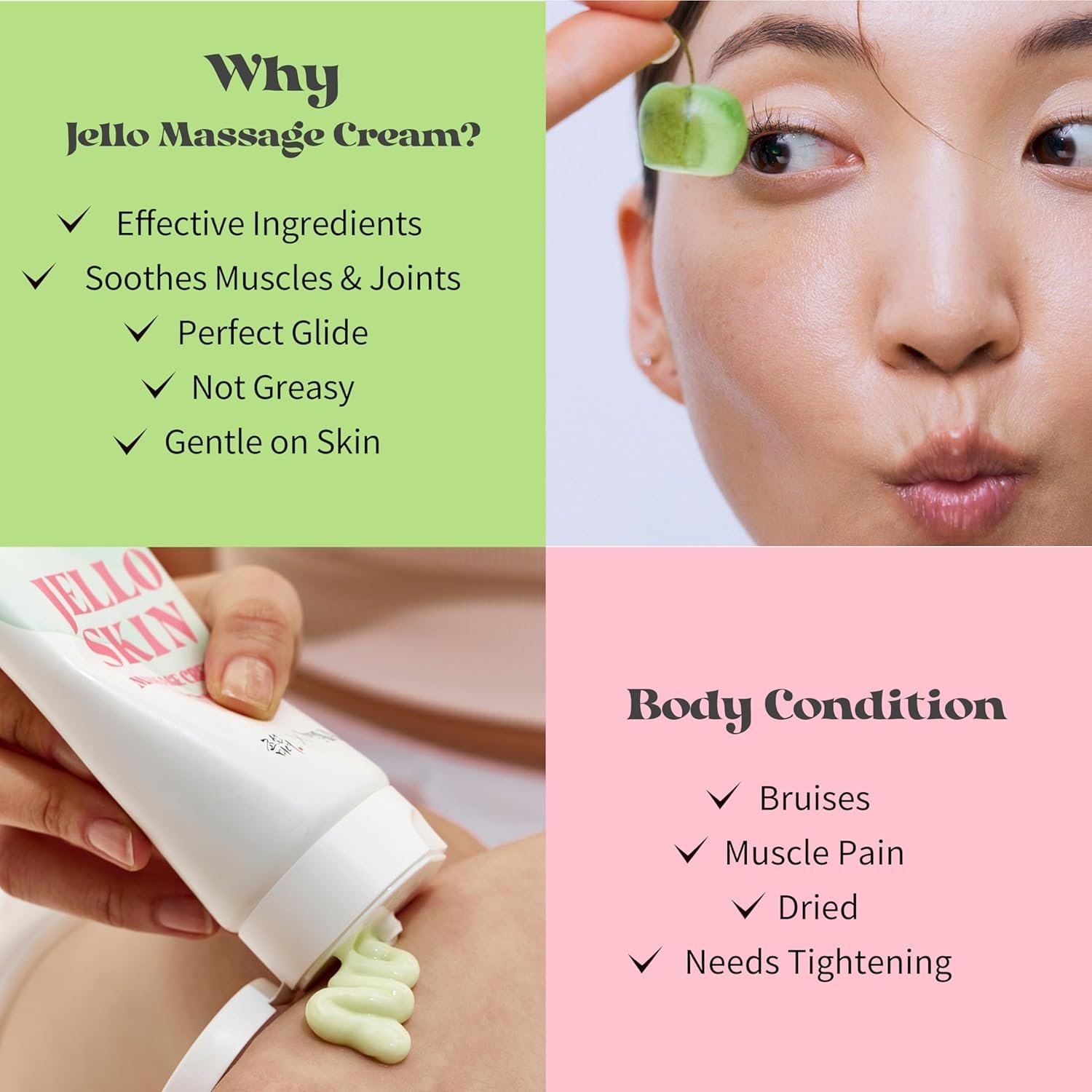 Beauty of Joseon Jello Skin Massage Cream | 200ml | Korean Calming Body & Face Cream with Gua Sha for Smoothing & Soothing - Image 5