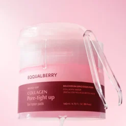 EQQUALBERRY COLLAGEN PORE TIGHT UP GEL TONER PADS 140ML