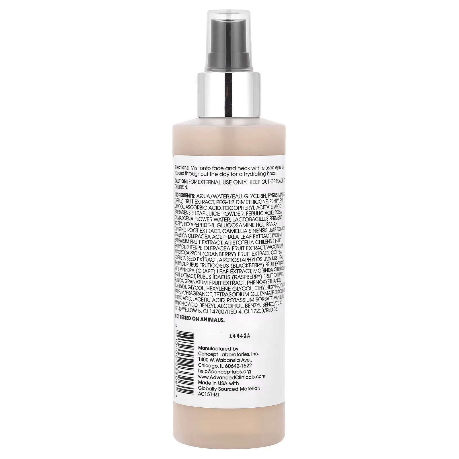 Advanced Clinicals C Glow Toner 8oz - Image 2