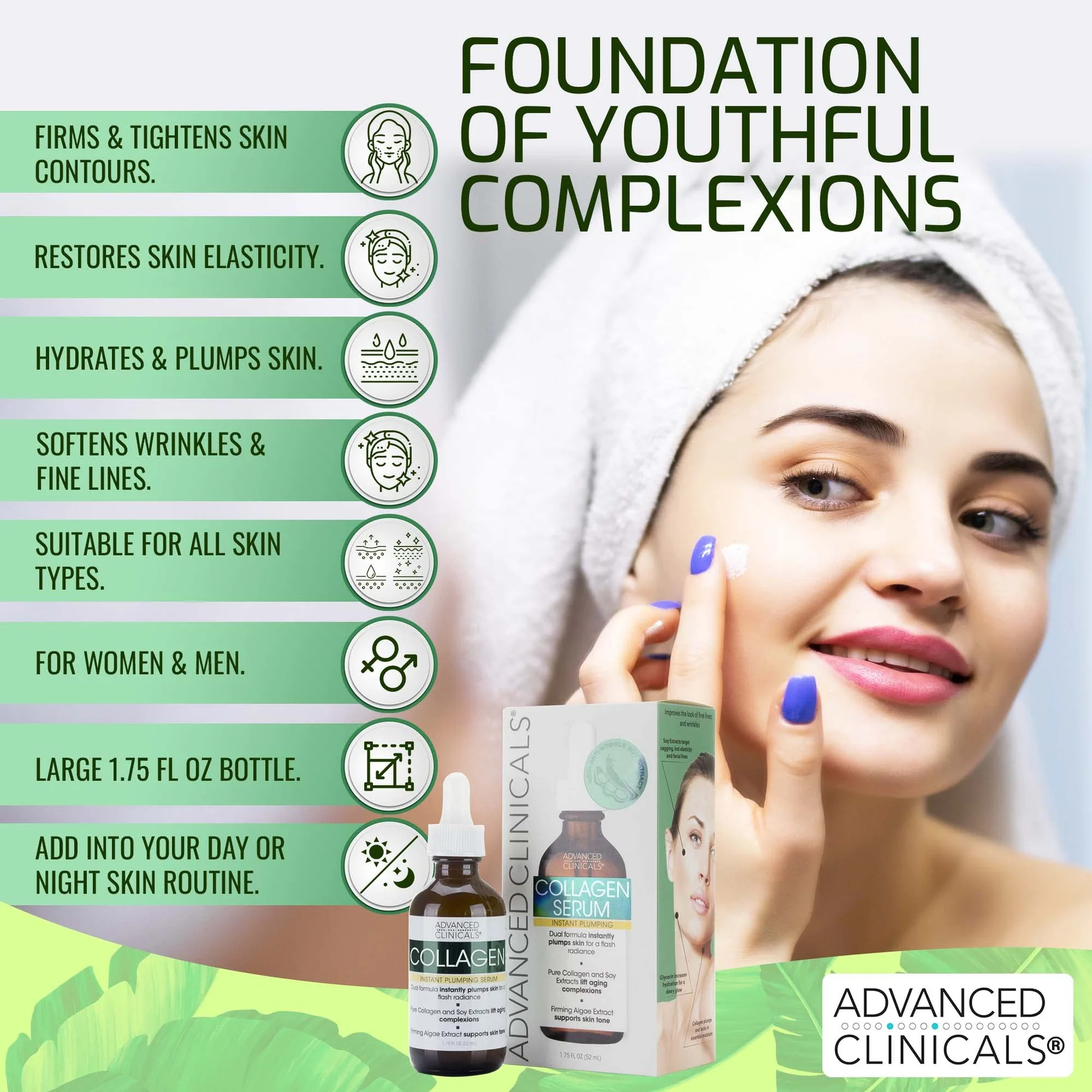 Advanced Clinicals Collagen Serum - Image 3