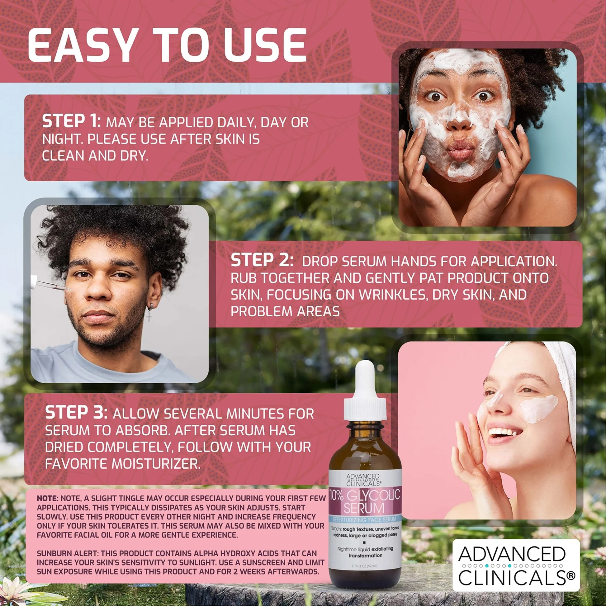 Advanced Clinicals Glycolic Serum 1.75oz - Image 3