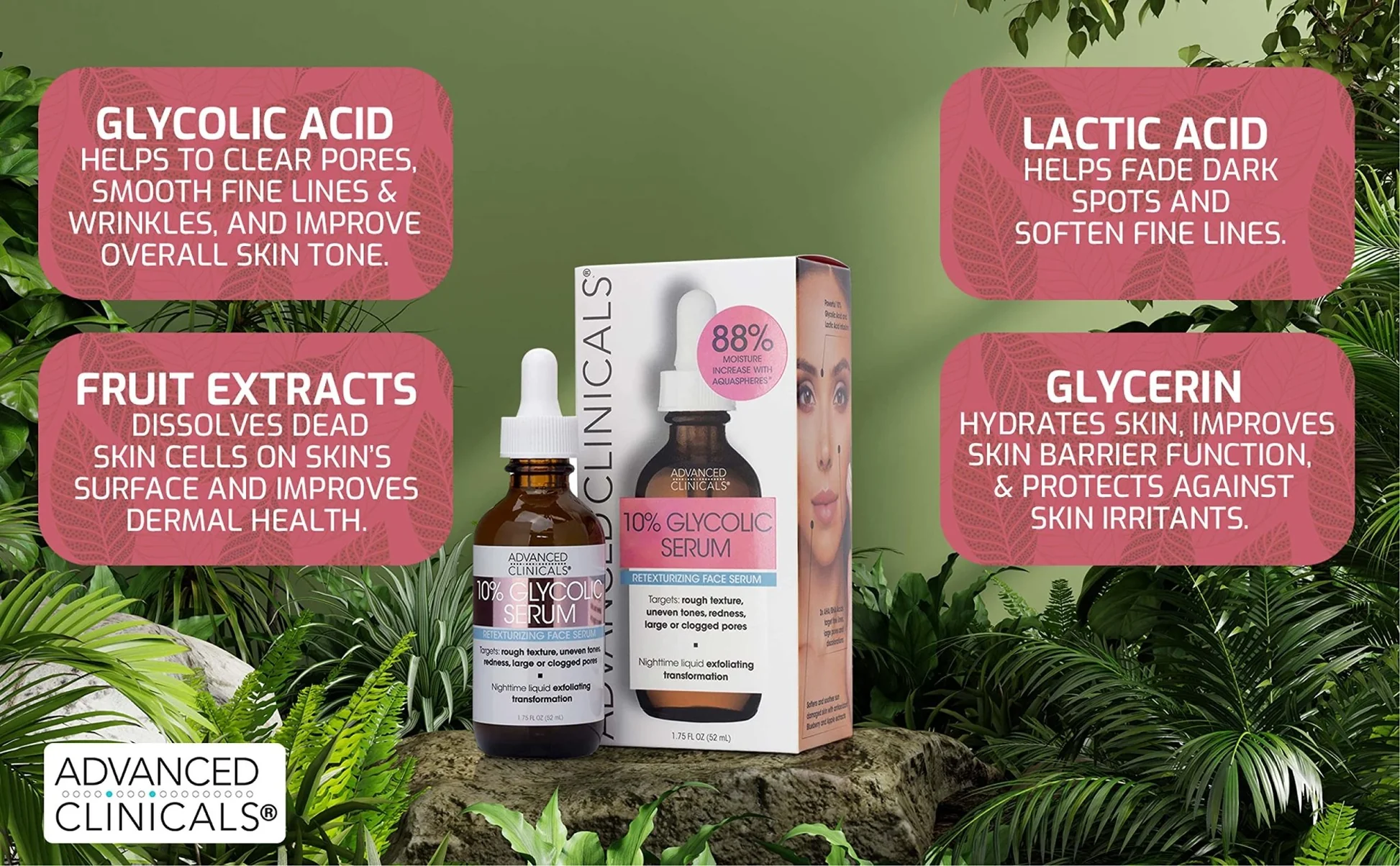 Advanced Clinicals Glycolic Serum 1.75oz - Image 4