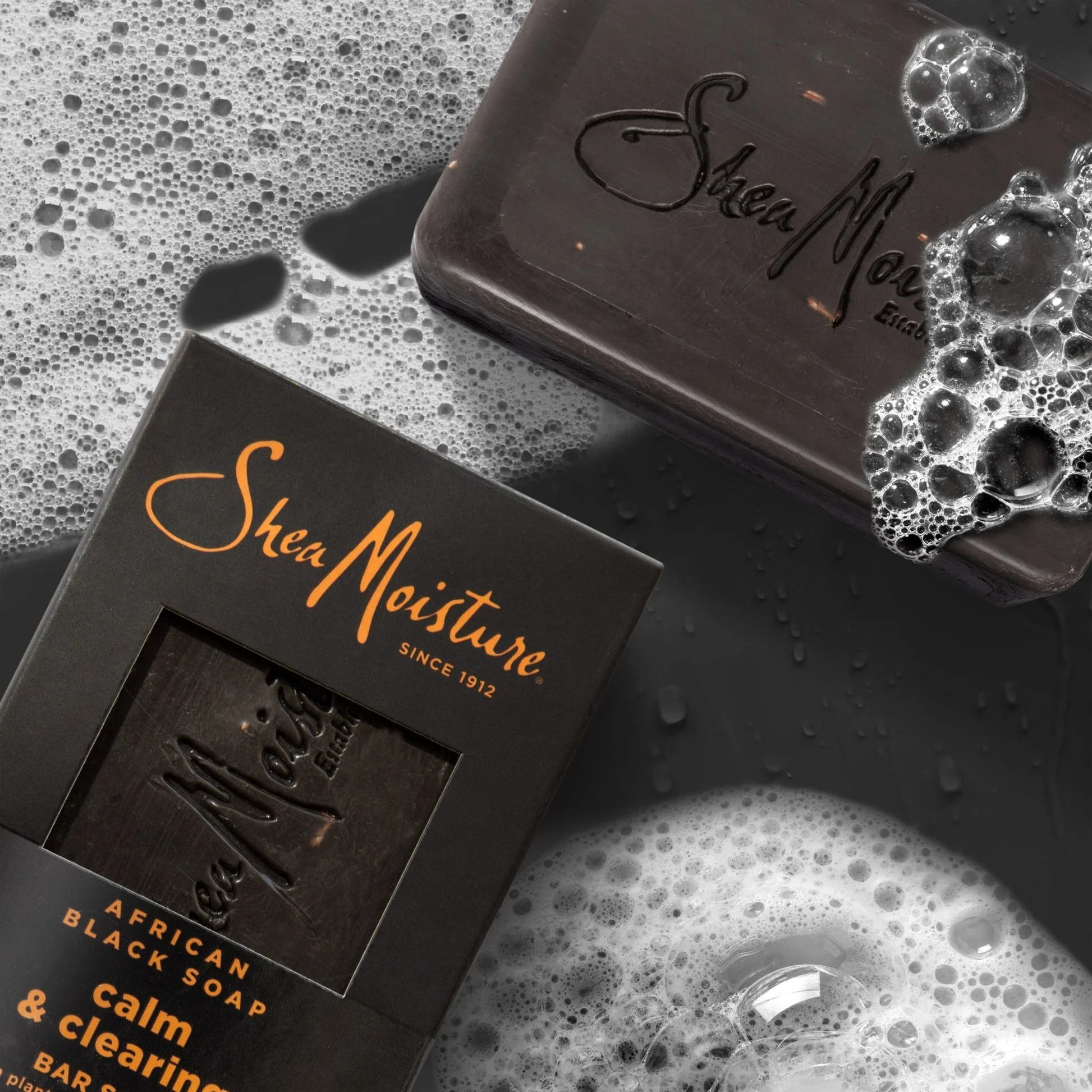 AFRICAN BLACK SOAP BAR SHEA BUTTER- 8 OZ. - Image 2