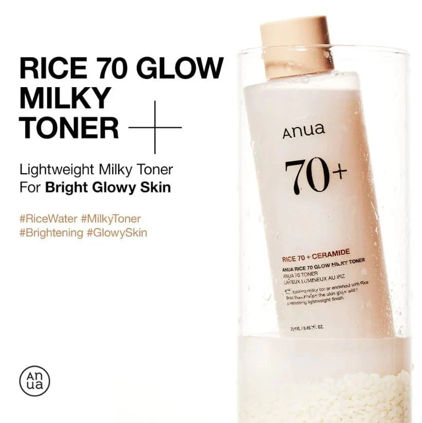 ANUA-70 GLOW MILKY TONER 250ml - Image 3