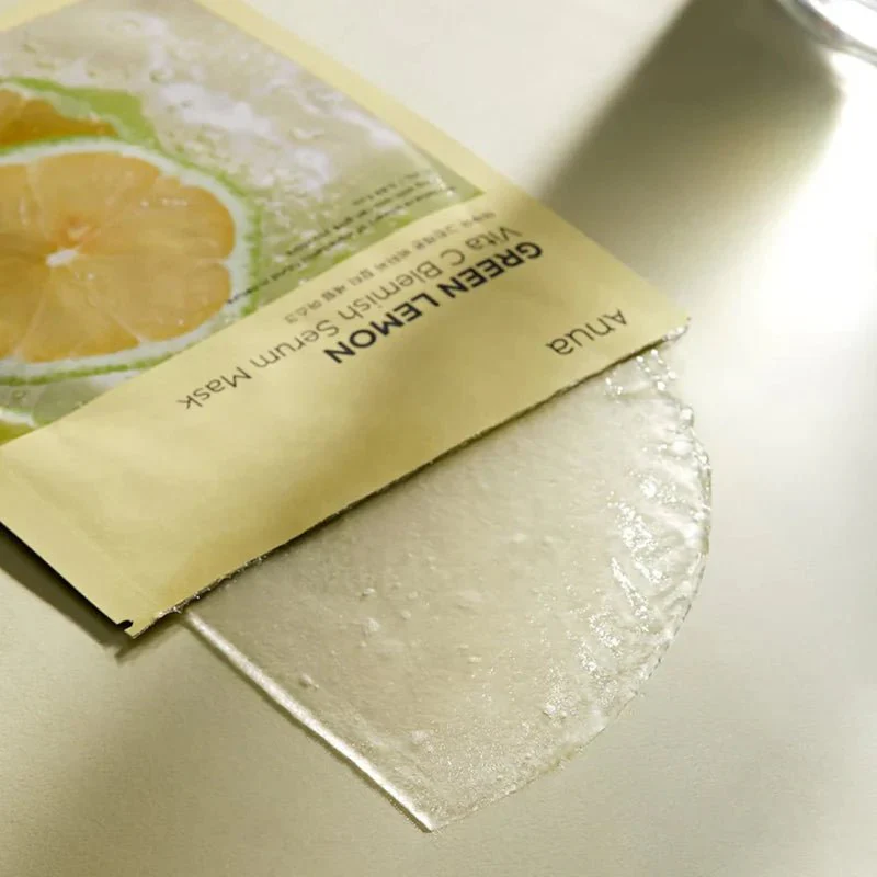 Anua Green Lemon Vita C Blemish Serum Mask 25ml (10pcs) - Image 4