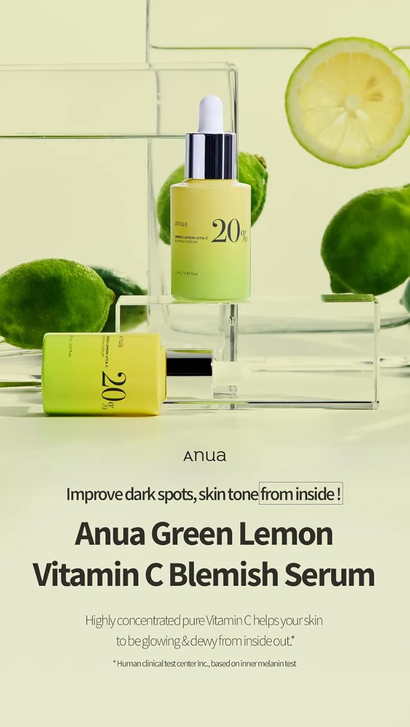 ANUA-GREEN LEMON VITAMIN C BLEMISH SERUM 20ml - Image 2
