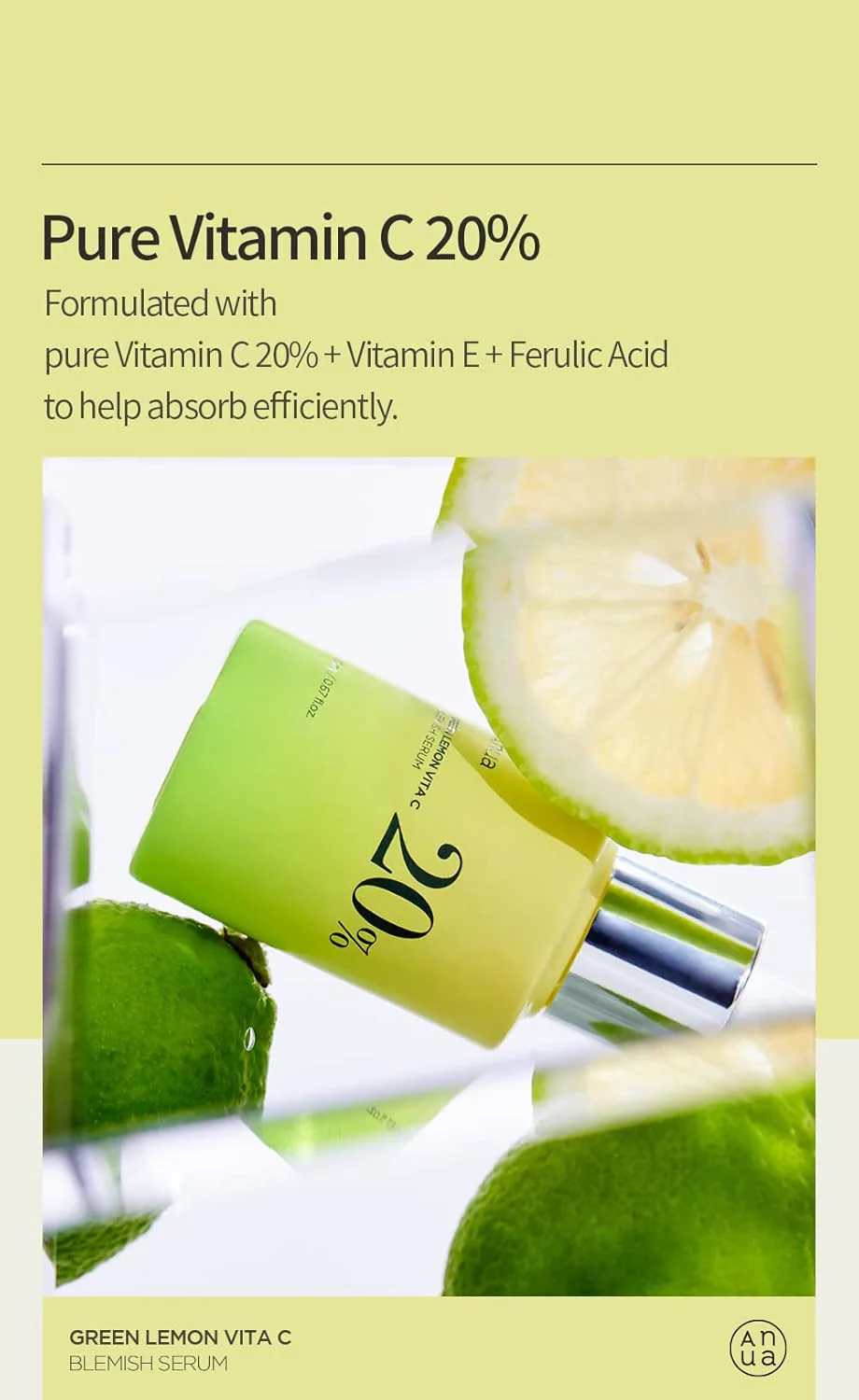ANUA-GREEN LEMON VITAMIN C BLEMISH SERUM 20ml - Image 8