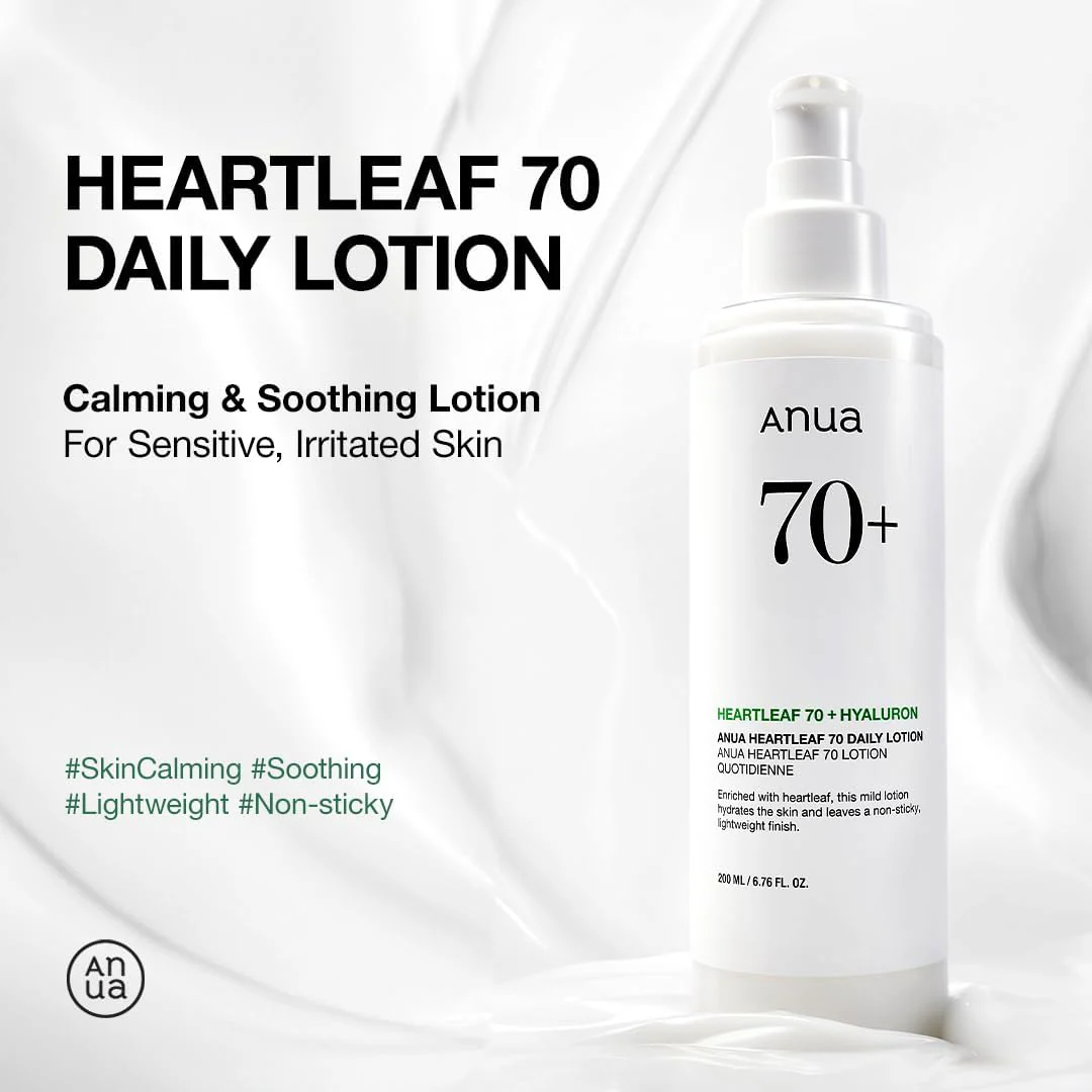 ANUA-HEARTLEAF 70 DAILY LOTION 200ml - Image 2
