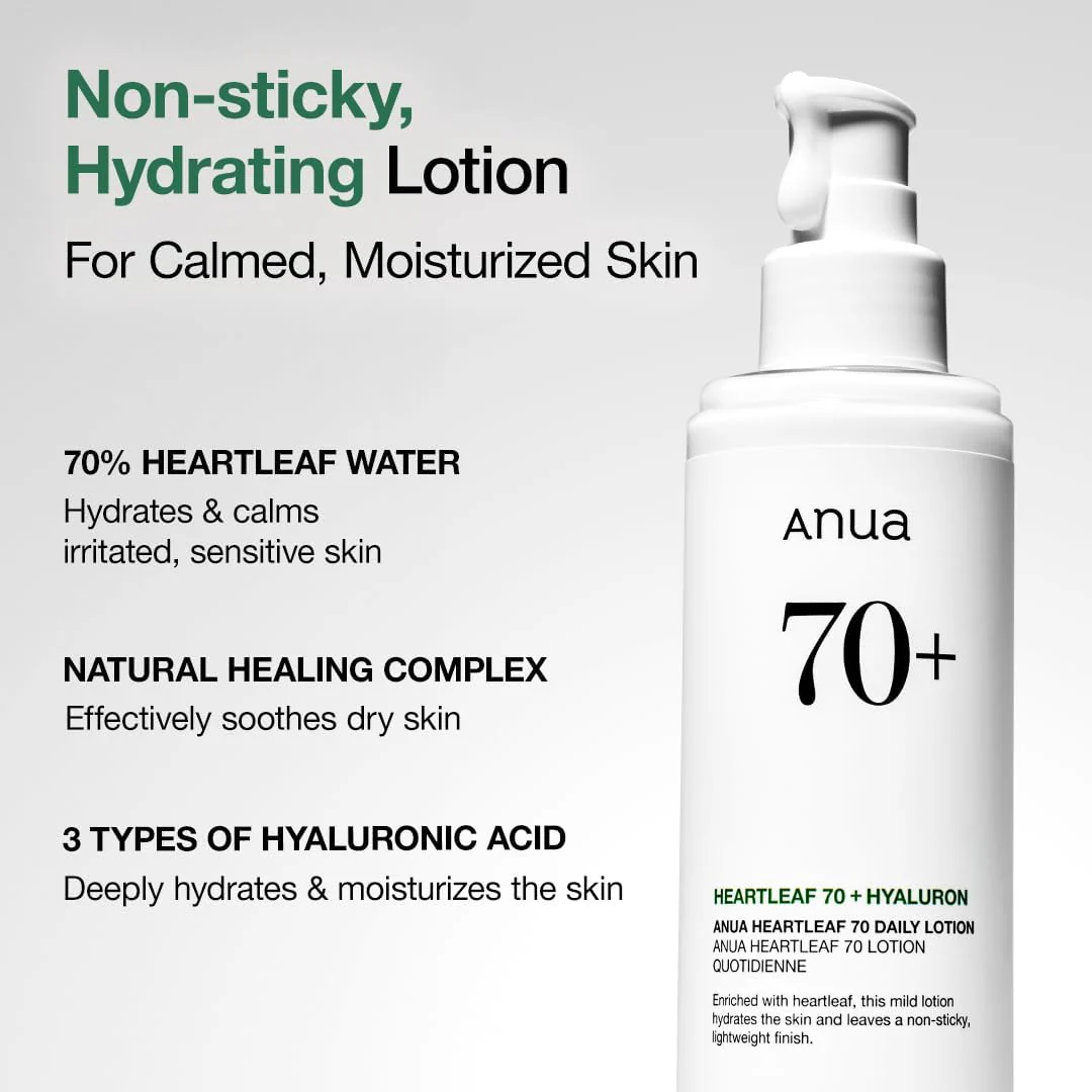 ANUA-HEARTLEAF 70 DAILY LOTION 200ml - Image 4
