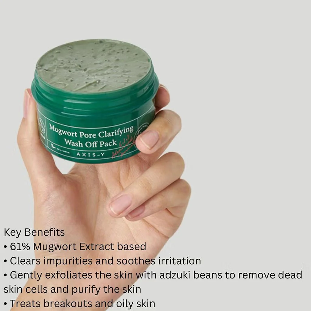 Axis-Y Mugwort Pore Clarifying Wash Off Pack - Image 2