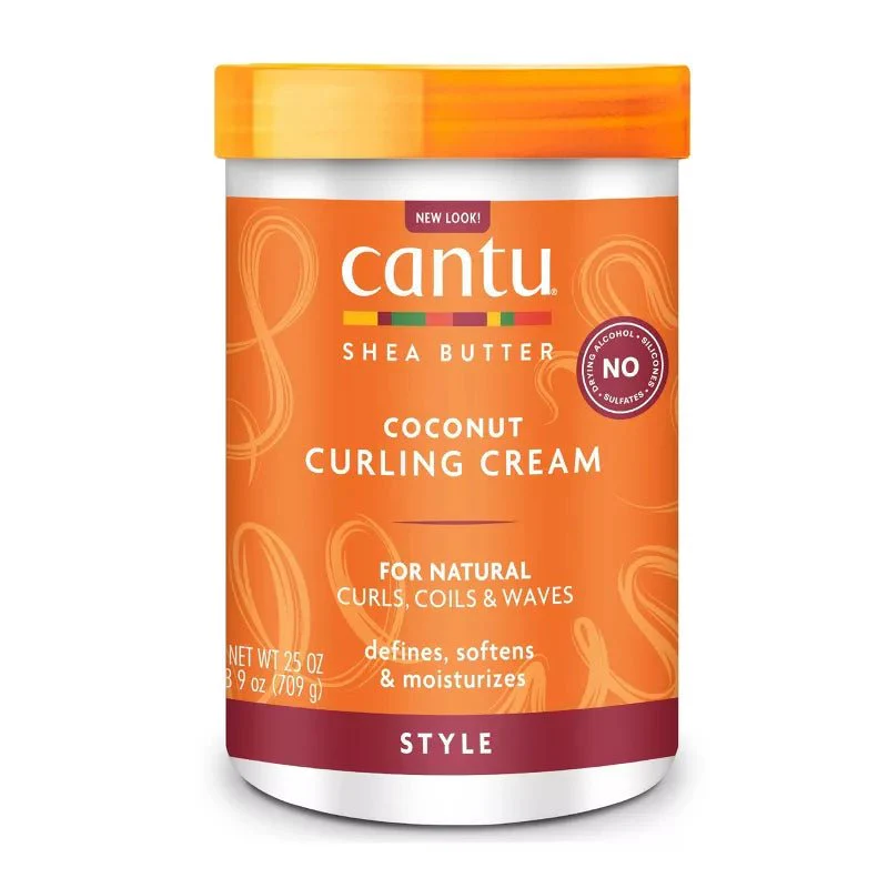 Cantu Natural Hair Coconut Curling Cream with Shea Butter 25oz/709g