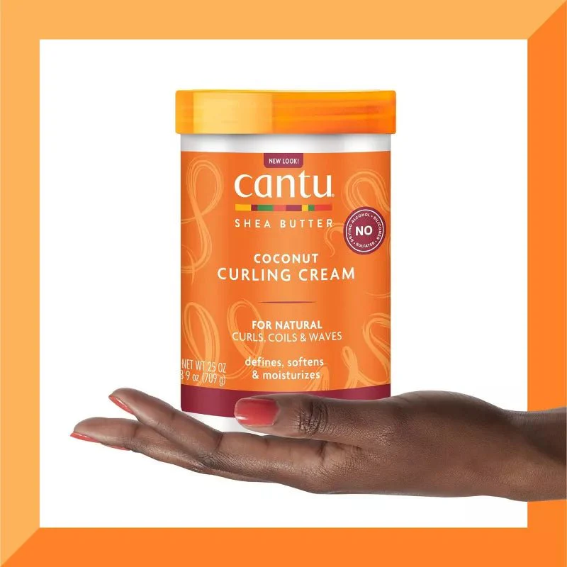 Cantu Natural Hair Coconut Curling Cream with Shea Butter 25oz/709g - Image 3