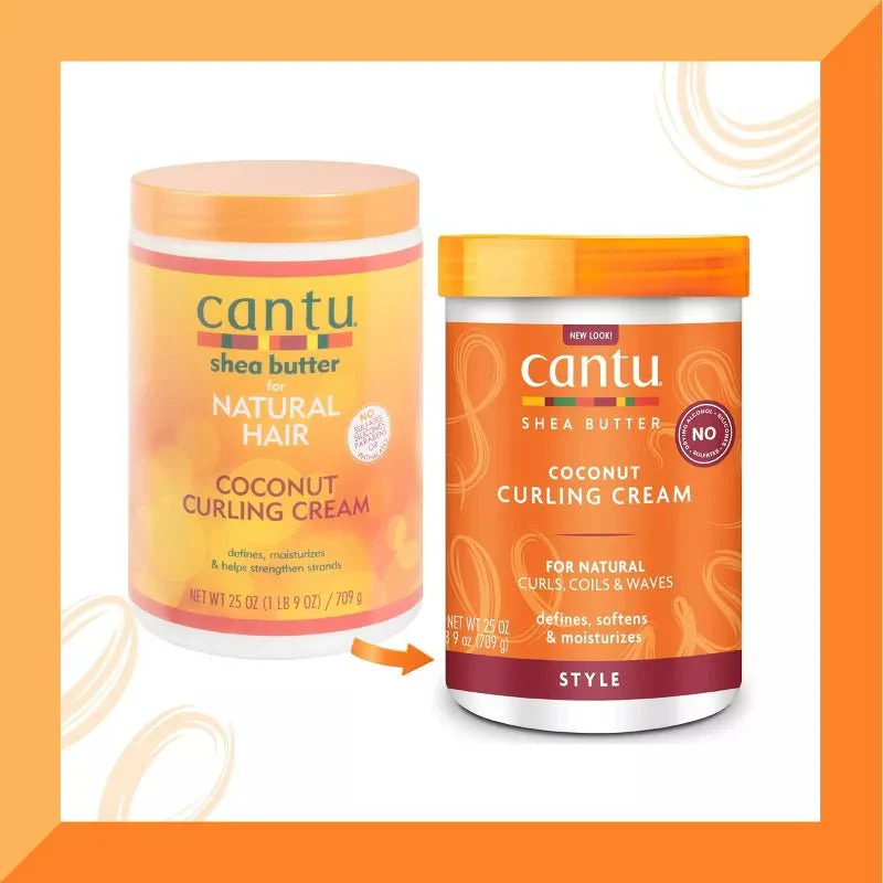 Cantu Natural Hair Coconut Curling Cream with Shea Butter 25oz/709g - Image 2