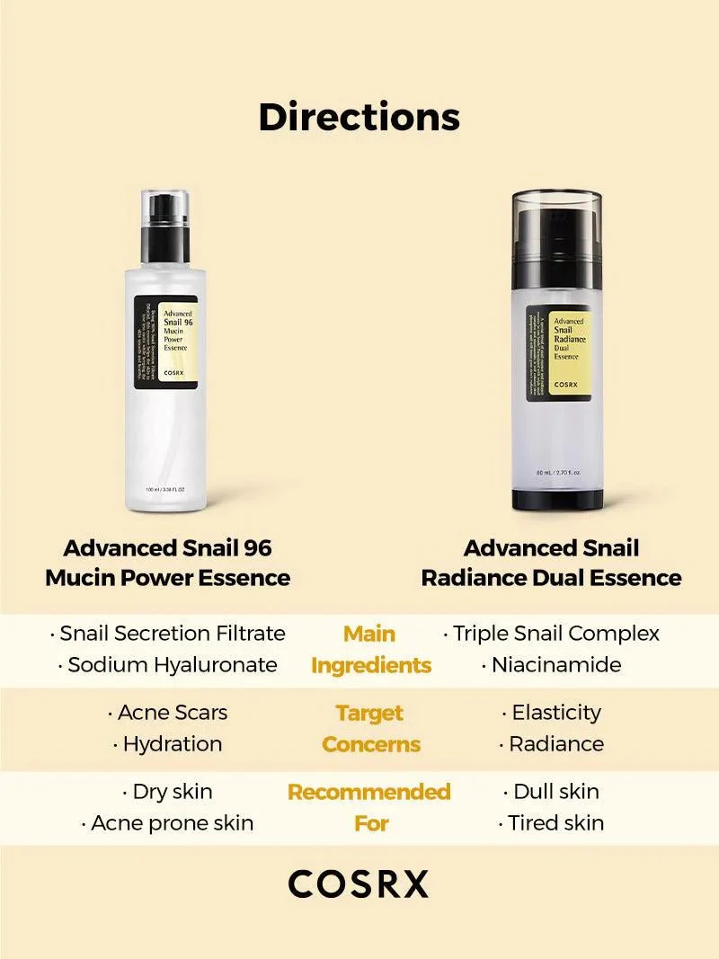 COSRX Advanced Snail Radiance Dueal Essence- 80ml - Image 2