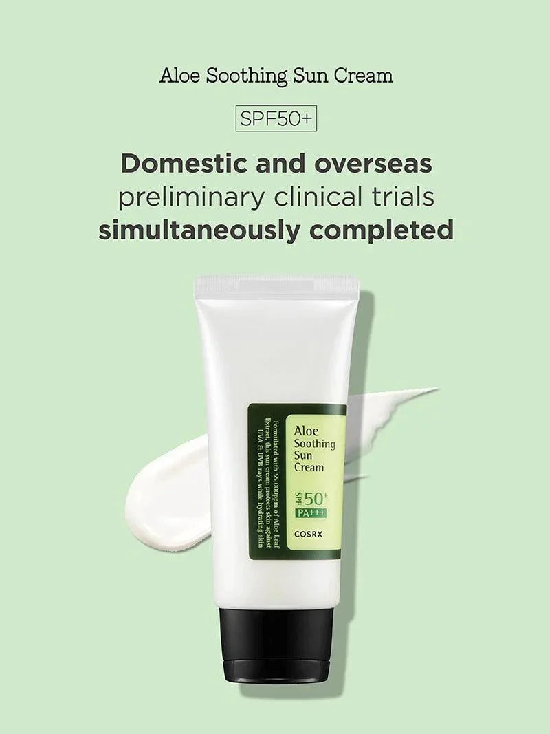 COSRX Aloe Soothing Sun Cream SPF50 PA+++- 50ml - Image 3