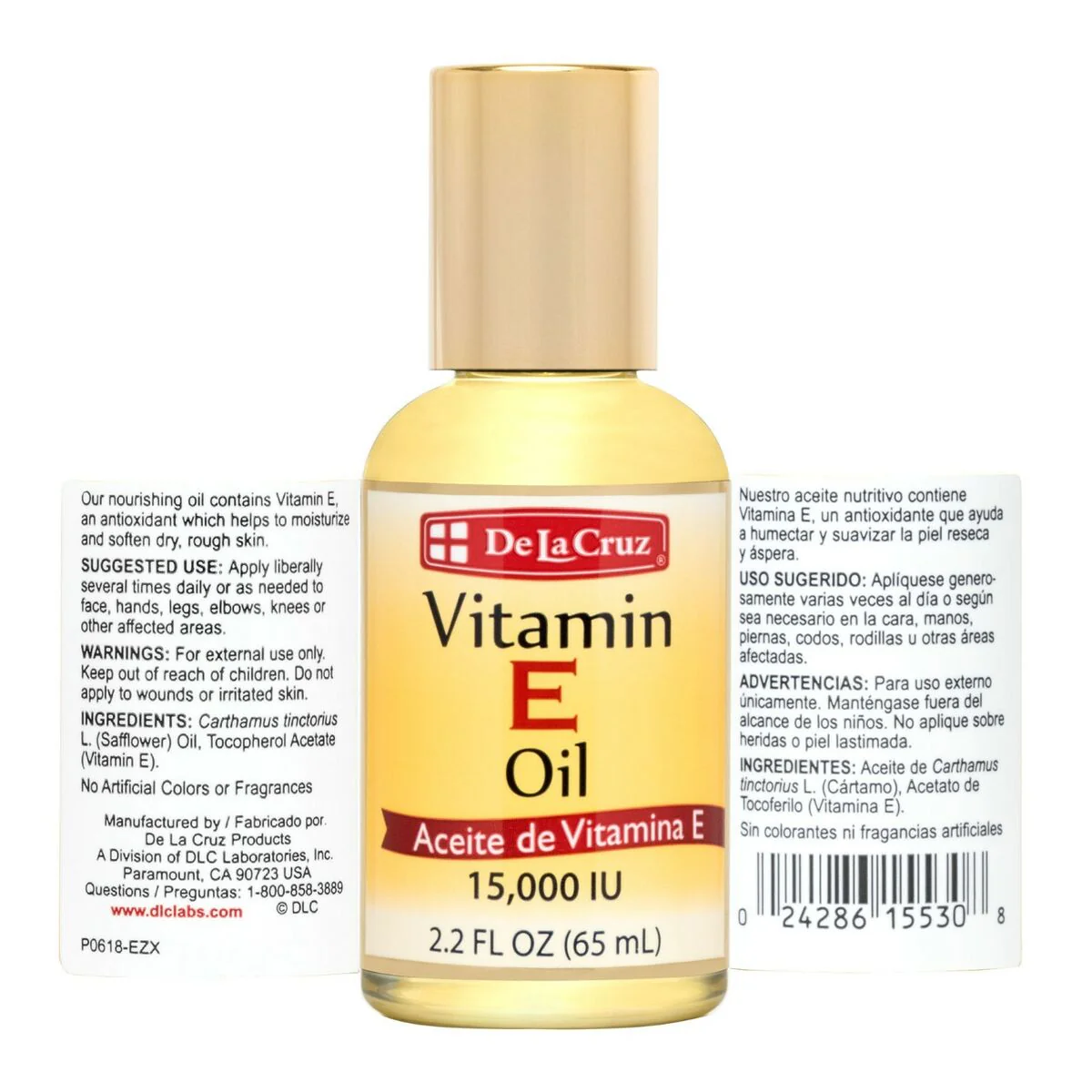 De La Cruz Vitamin E Oil 15,000 IU 2.2oz - Image 2