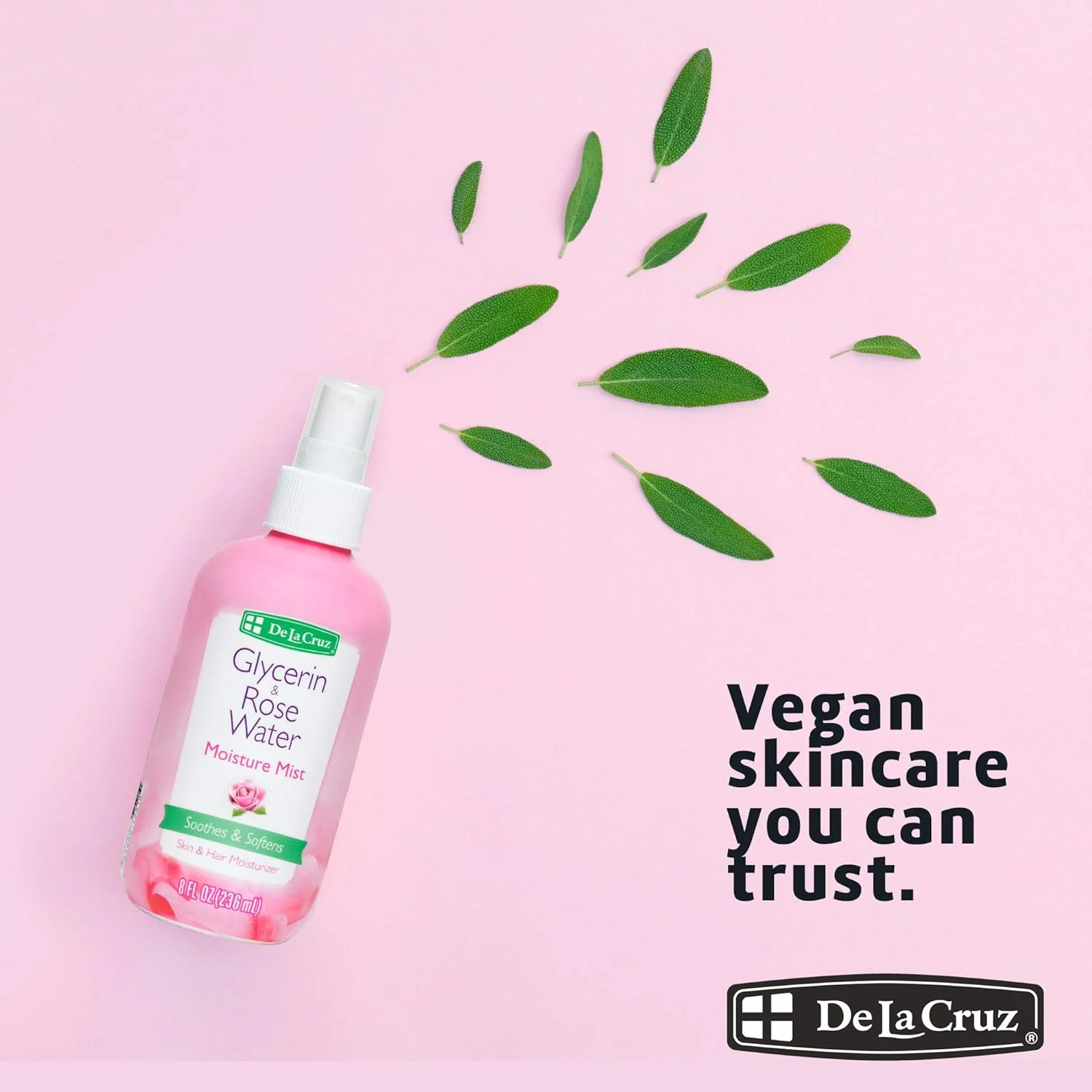 De La Cruz Glycerin & Rose Water Spray 8fl oz - Image 5