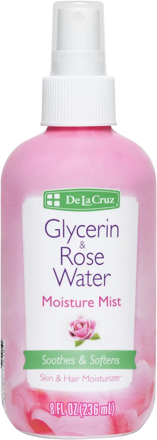 De La Cruz Glycerin & Rose Water Spray 8fl oz
