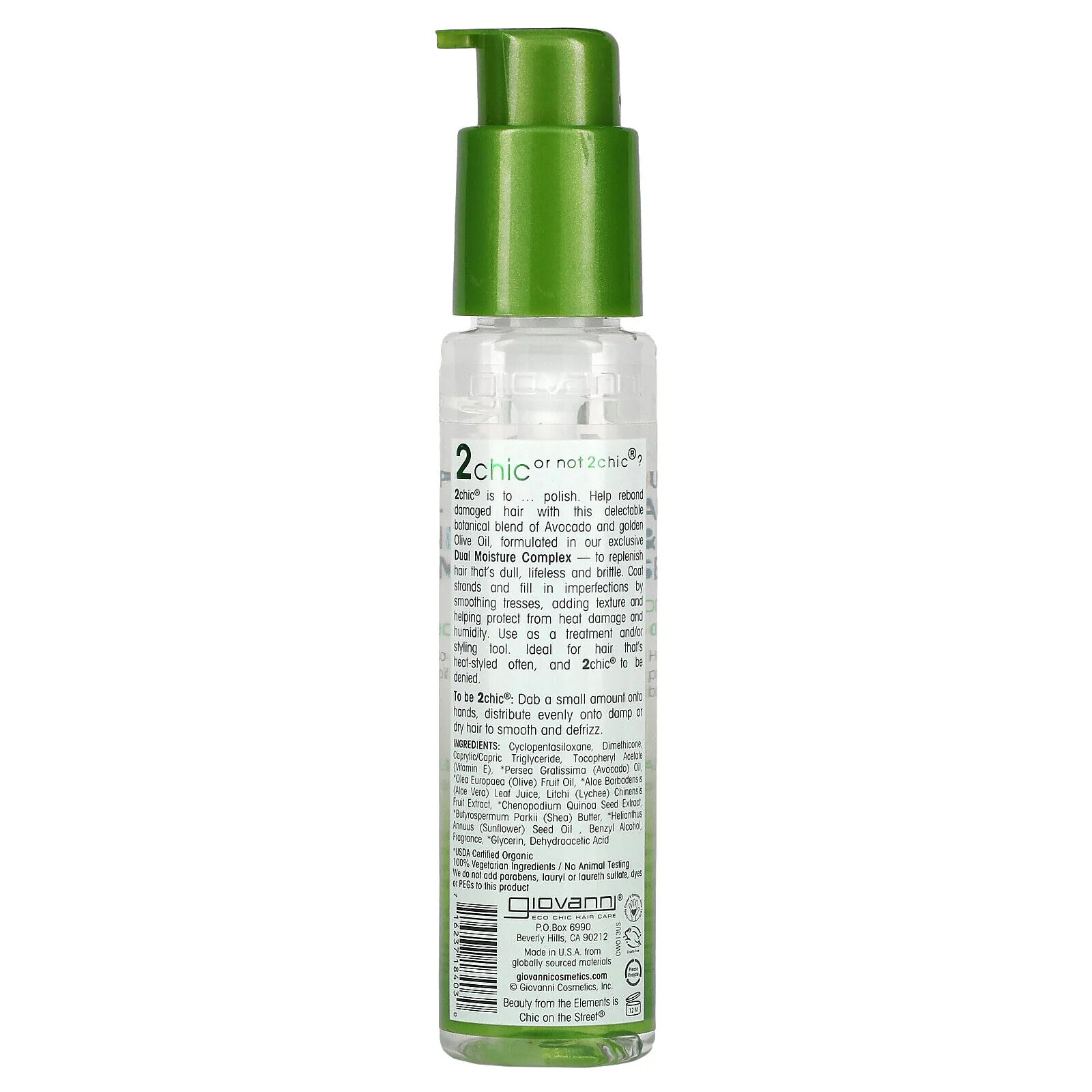 Giovanni 2chic Avocado & olive Ultra-moisture Sp Potion 2.75 oz (Hair Serum) - Image 2