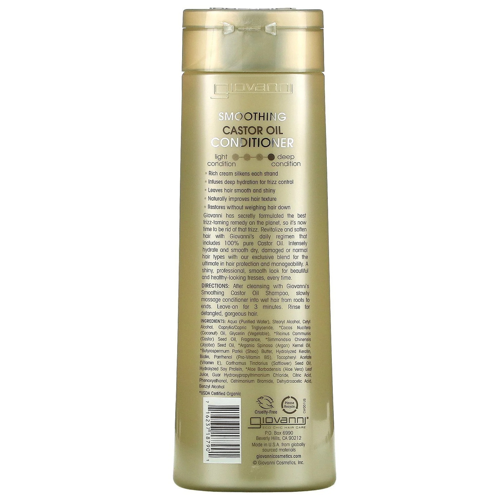 Giovanni Smoothing Castor Oil Conditioner 399ml - Image 2