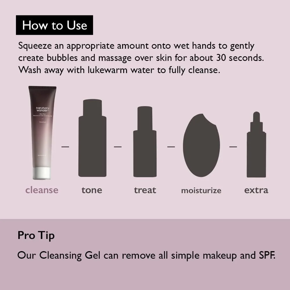 Haruharu Wonder - Black Rice Moisture 5.5 Soft Cleansing Gel 100ml - Image 6