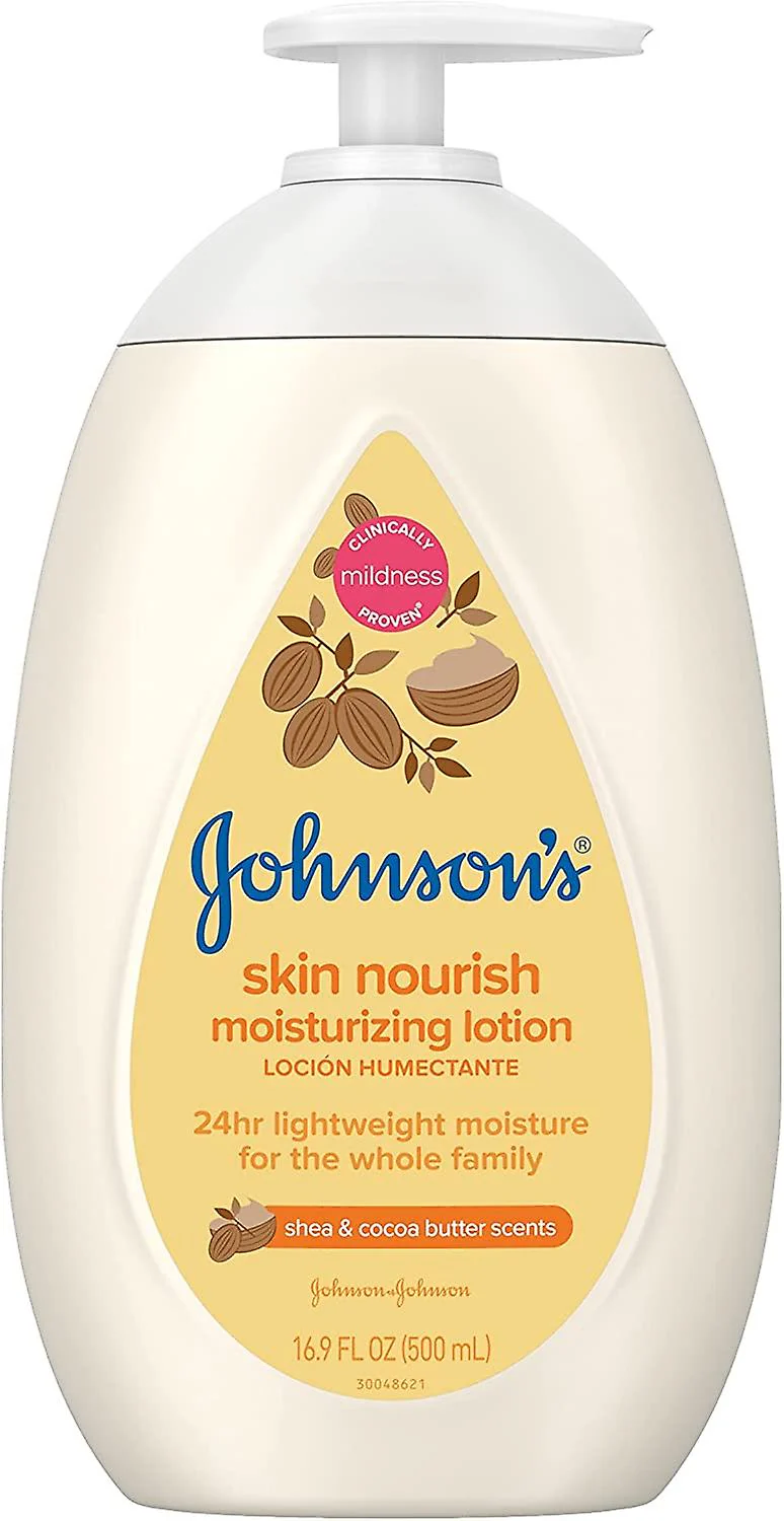 Johnson's moisturizing baby lotion, shea & cocoa butter, 16.9 oz