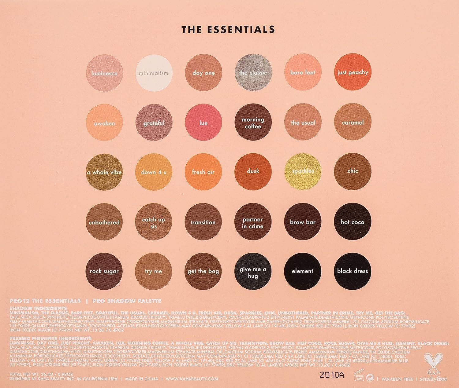 KARA BEAUTY PRO12 THE ESSENTIALS 30-Shades Multi-Finish Creative Beauty Palette - Image 2