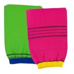 KOREA LOAF Massage glove bath towel (with OPP pack - 2pcs)