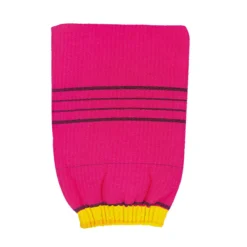 KOREA LOAF Massage glove bath towel(with OPP pack) - red