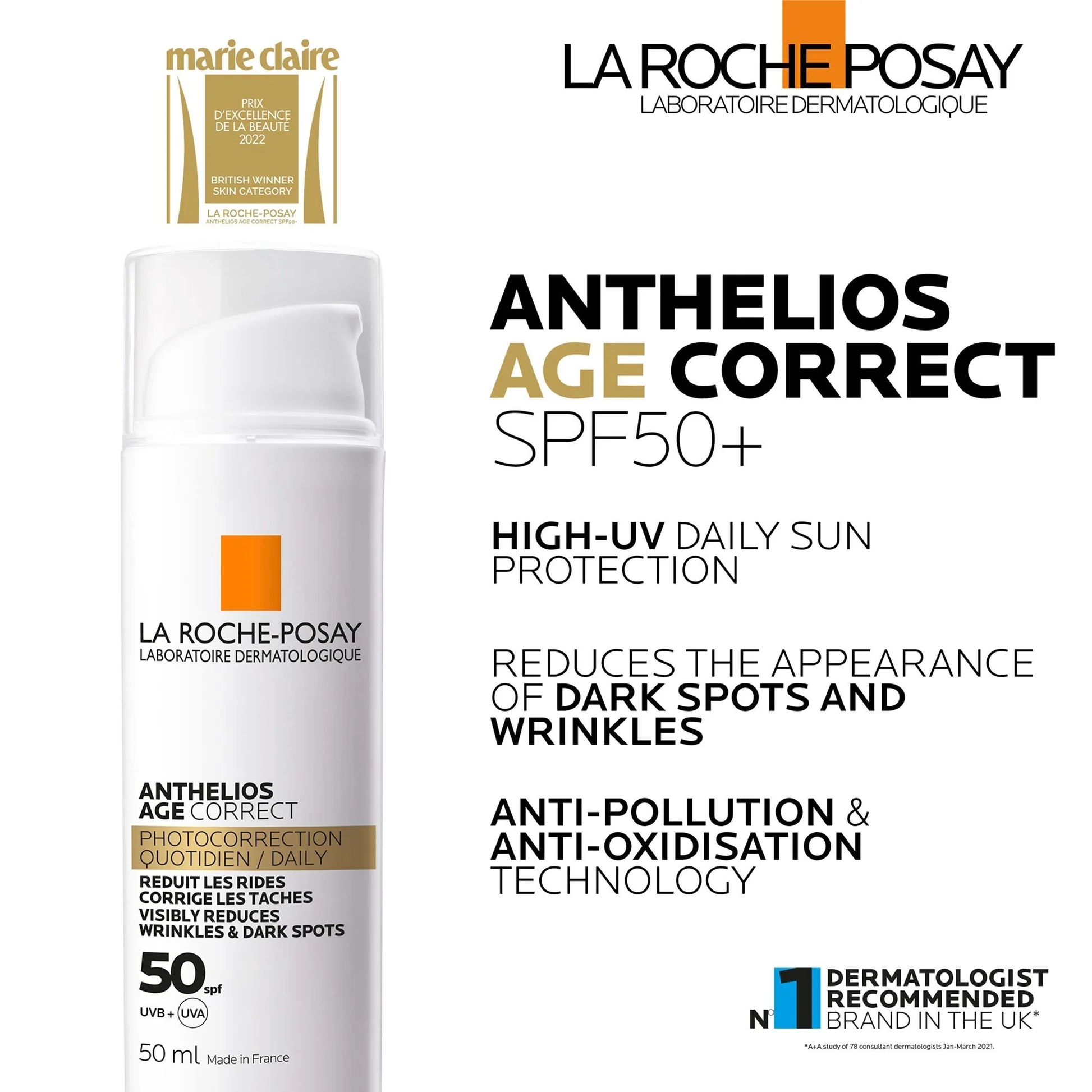 La Roche Posay Anthelios Cream 50ml Age Correct 50+ - Image 6