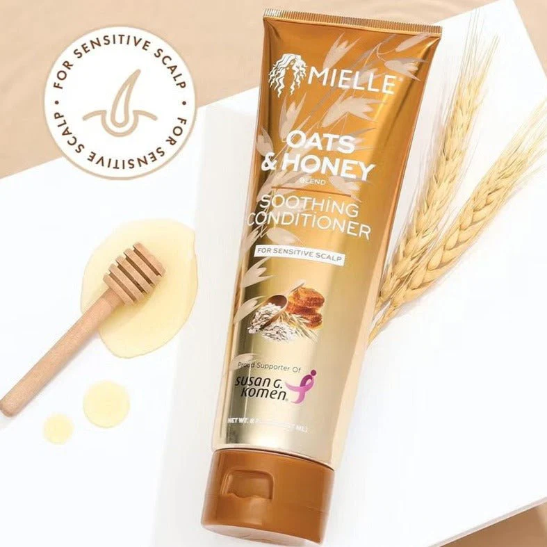 MIELLE ORGANICS - OATS & HONEY SOOTHING CONDITIONER-8 OZ - Image 2