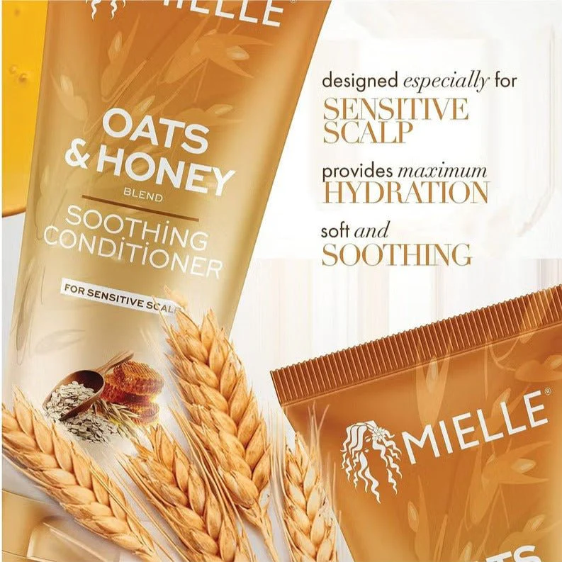 MIELLE ORGANICS - OATS & HONEY SOOTHING CONDITIONER-8 OZ - Image 3