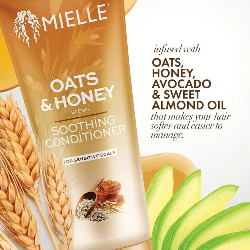 MIELLE ORGANICS - OATS & HONEY SOOTHING CONDITIONER-8 OZ - Image 5