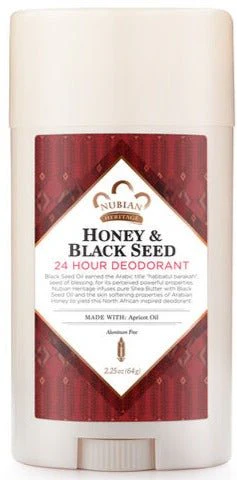 Nubian Deodorant Honey & Black Seed 2.25 Oz