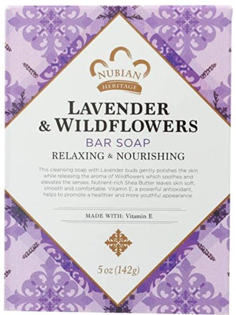 Nubian Soap Bar Lvndr Wildflowers 5oz
