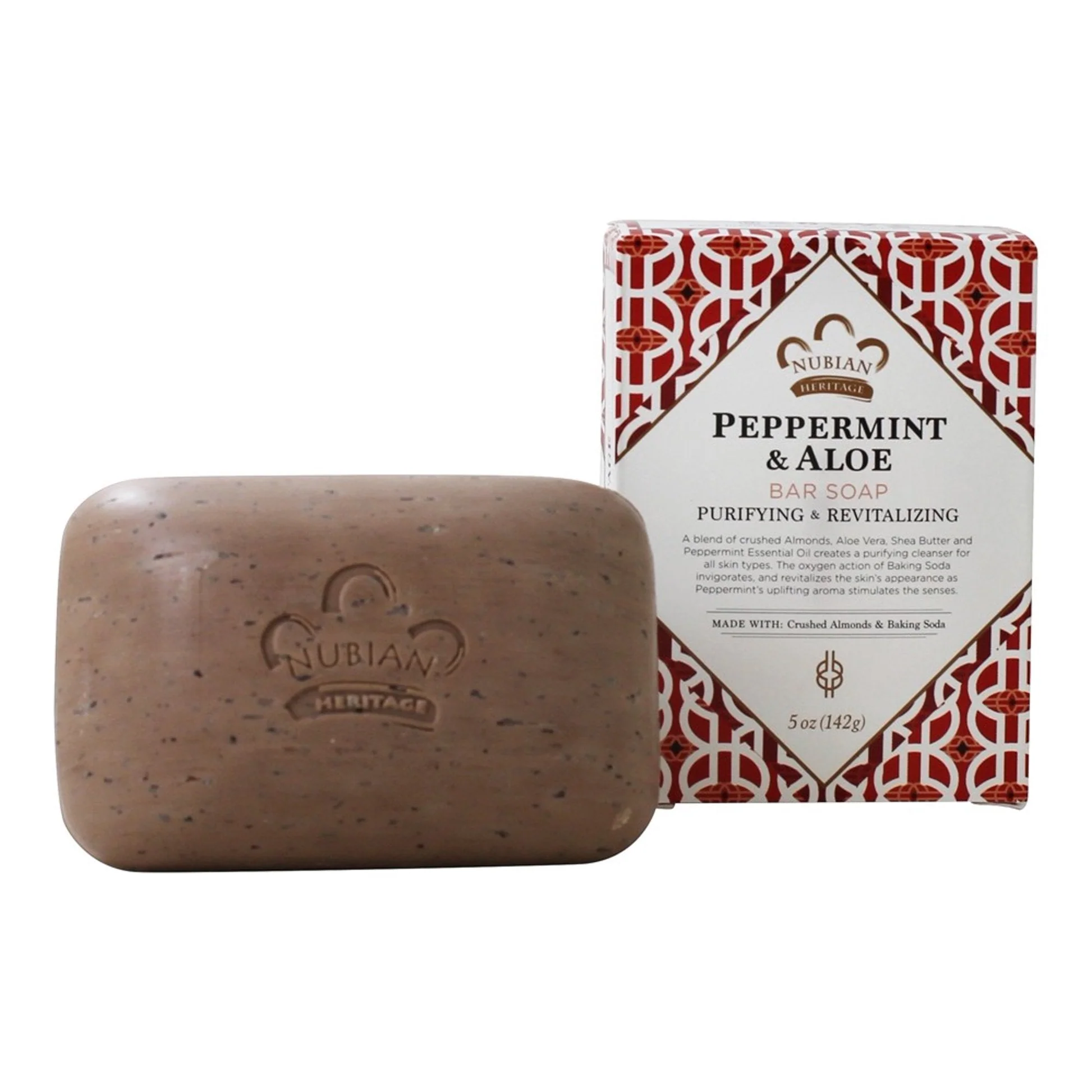 Nubian Soap Peppermint & Aloe Bar Soap - Image 2
