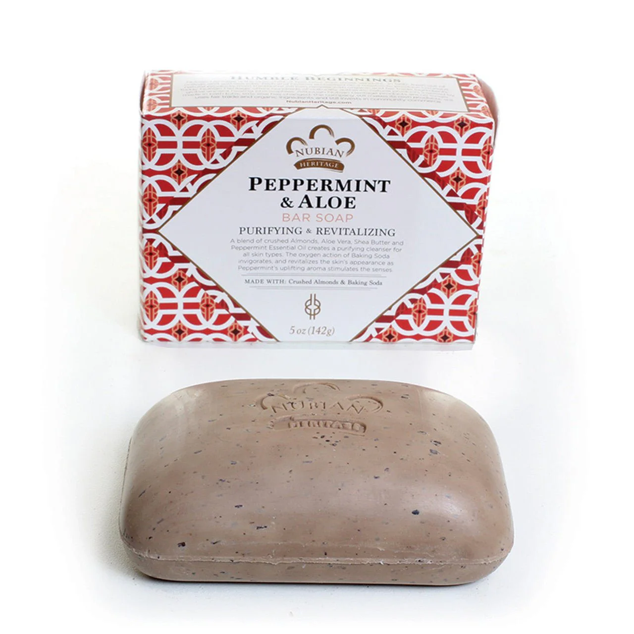 Nubian Soap Peppermint & Aloe Bar Soap - Image 3