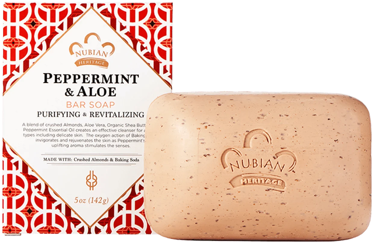 Nubian Soap Peppermint & Aloe Bar Soap