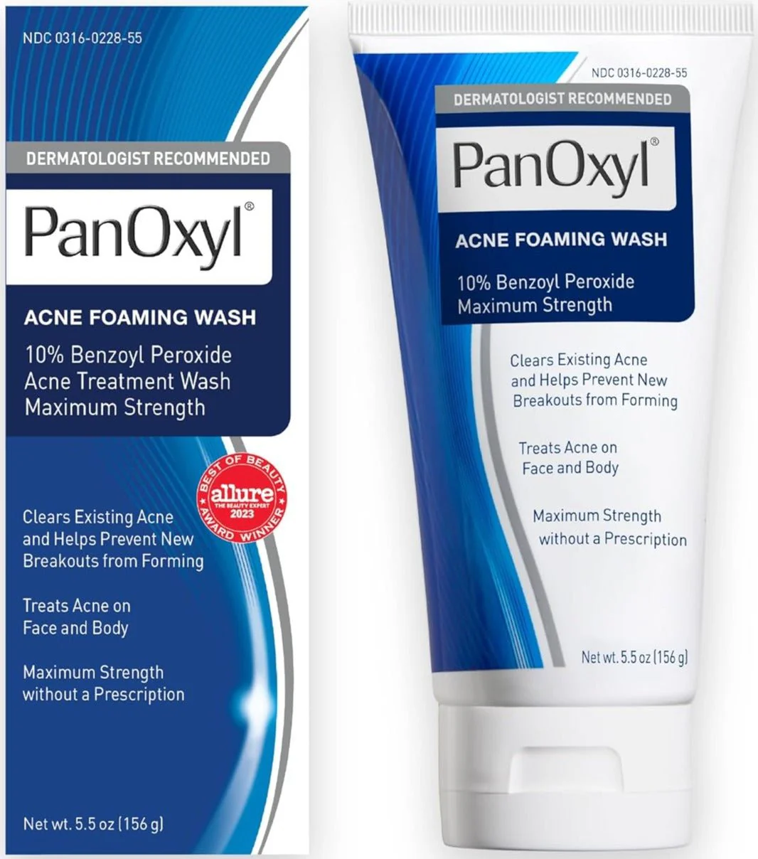 PanOxyl Acne Creamy Wash Benzoyl Peroxide 4% Daily Control