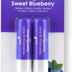 Pretty Moisturising Lip Balm Twin Pack Blueberry