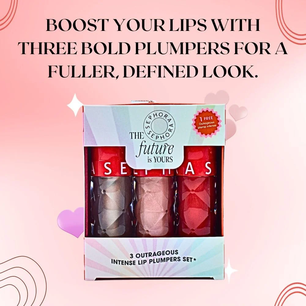 Sephora 3 OUTRAGEOUS INTENSE LIP PLUMPERS Set - Image 3