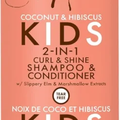 SHEA MOISTURE Coconut & Hibiscus Kids 2-In-1 Curl & Shine Shampoo & Conditioner 8Oz