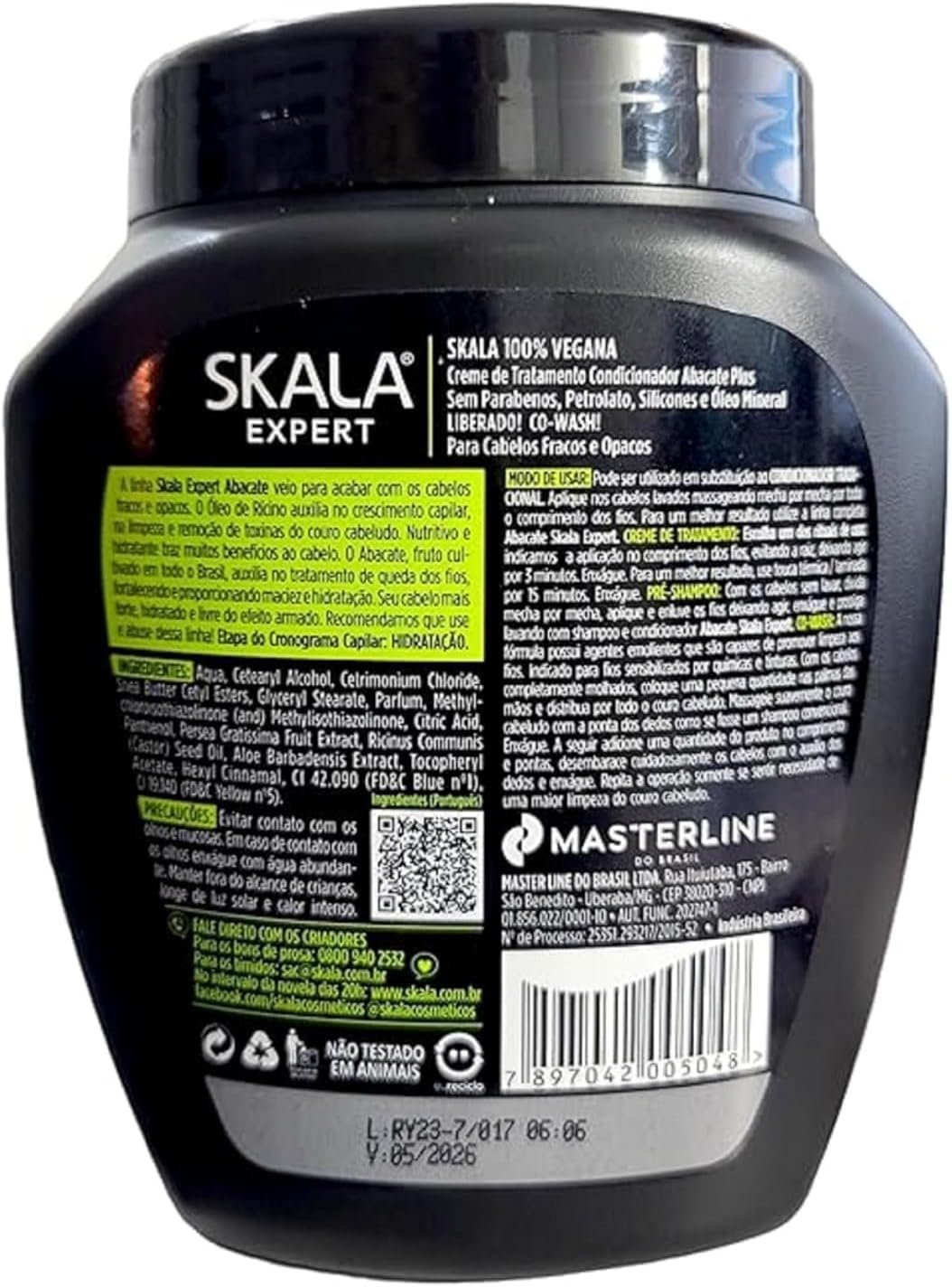 Skala Expert Avocado Cream And Castor Oil Moisturizer For Dull And Weak Hair - 1 Kg - Image 2