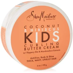 Sugarcane Extract & Meadowfoam Seed Coconut & Hibiscus Kids Curling Butter Cream -6 Oz